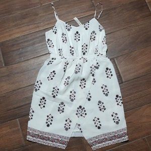 NWT Madewell 0 white floral faux wrap dress